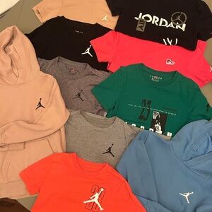 10 piece Bundle! Jordan Tees and Hoodies